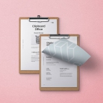 Wooden office clipboard